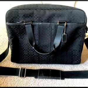 Black Coach Computer Bag
